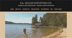 Desktop Screenshot of millersurveying.ca