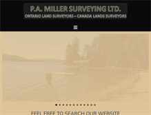 Tablet Screenshot of millersurveying.ca